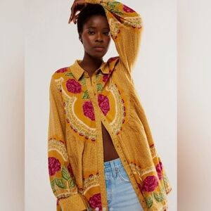 NWT free people smell the roses mini dress